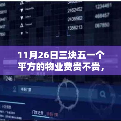 三块五物业费背后的智能革命，开启智慧生活新篇章