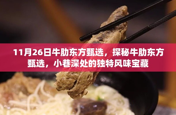 探秘牛肋东方甄选，小巷深处的独特风味宝藏之旅