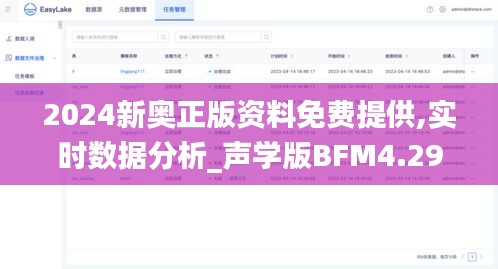 2024新奥正版资料免费提供,实时数据分析_声学版BFM4.297