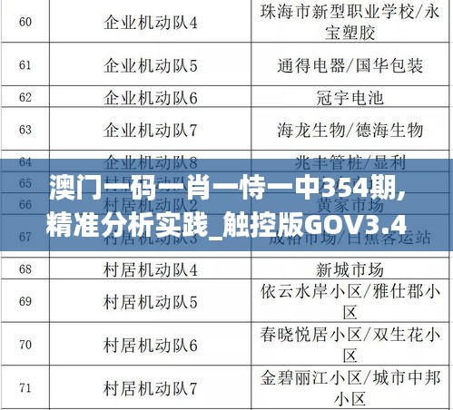 澳门一码一肖一恃一中354期,精准分析实践_触控版GOV3.497