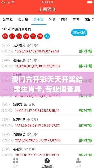 澳门六开彩天天开奖结果生肖卡,专业调查具体解析_影视版UZF35.104