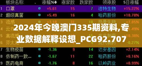2024年今晚澳门335期资料,专业数据解释设想_PCG92.707程序版