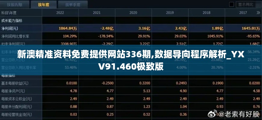 新澳精准资料免费提供网站336期,数据导向程序解析_YXV91.460极致版
