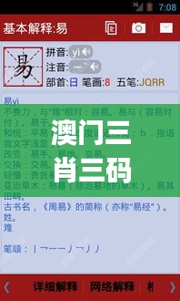 澳门三肖三码精准100%新华字典336期,專家解析意見_MPG91.803复刻版