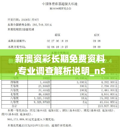 新澳资彩长期免费资料,专业调查解析说明_nShop19.358-4