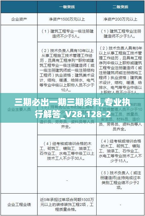 三期必出一期三期资料,专业执行解答_V28.128-2