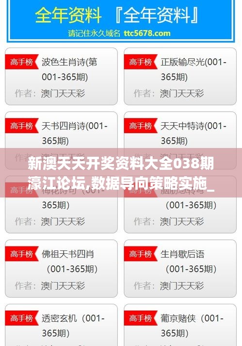 新澳天天开奖资料大全038期濠江论坛,数据导向策略实施_领航版55.458-3
