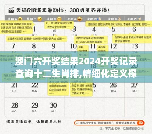 澳门六开奖结果2024开奖记录查询十二生肖排,精细化定义探讨_尊贵版35.862-9