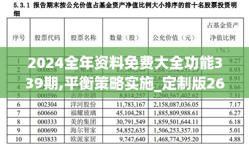 2024全年资料免费大全功能339期,平衡策略实施_定制版26.702-3