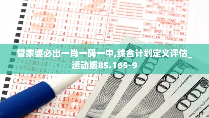 管家婆必出一肖一码一中,综合计划定义评估_运动版85.165-9