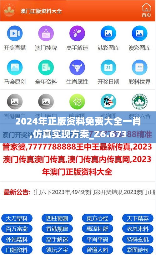 2024年正版资料免费大全一肖,仿真实现方案_Z6.673
