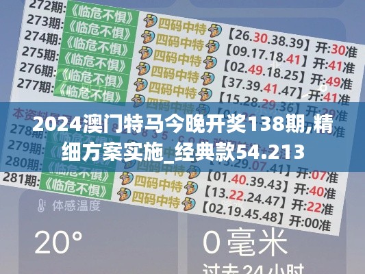 2024澳门特马今晚开奖138期,精细方案实施_经典款54.213