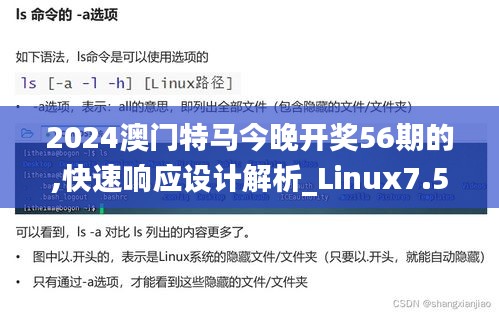 2024澳门特马今晚开奖56期的,快速响应设计解析_Linux7.582