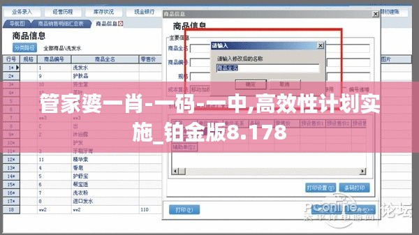 管家婆一肖-一码-一中,高效性计划实施_铂金版8.178