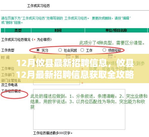 攸县12月最新招聘信息全攻略，零基础如何快速找到心仪工作