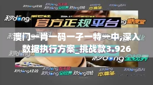 澳门一肖一码一孑一特一中,深入数据执行方案_挑战款3.926