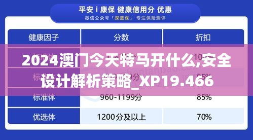 2024澳门今天特马开什么,安全设计解析策略_XP19.466