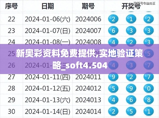 新奥彩资料免费提供,实地验证策略_soft4.504