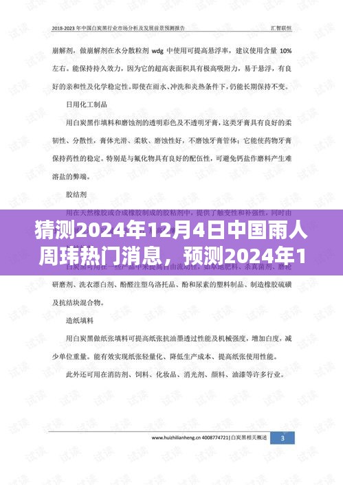 揭秘中国雨人周玮，深度预测与分析即将到来的热门消息（2024年12月4日）