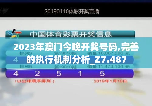 2023年澳门今晚开奖号码,完善的执行机制分析_Z7.487