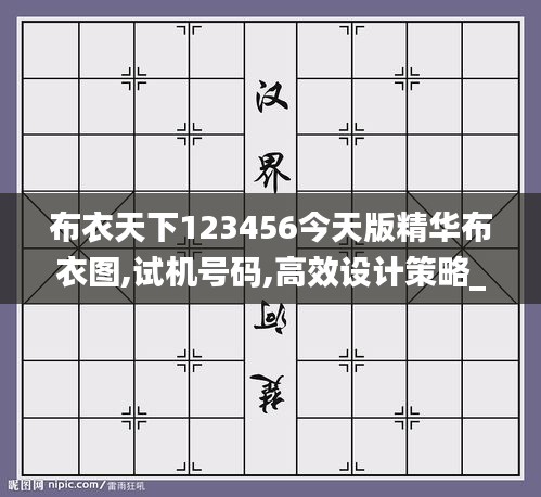 布衣天下123456今天版精华布衣图,试机号码,高效设计策略_精英款10.731