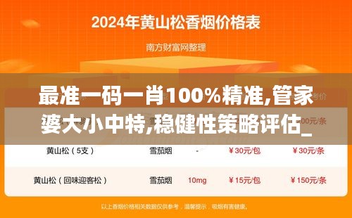 最准一码一肖100%精准,管家婆大小中特,稳健性策略评估_特别款10.183