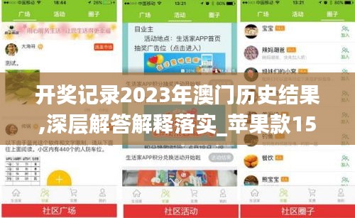 开奖记录2023年澳门历史结果,深层解答解释落实_苹果款15.688