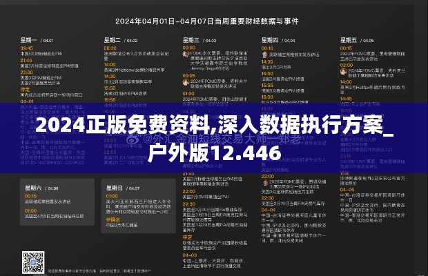 2024正版免费资料,深入数据执行方案_户外版12.446