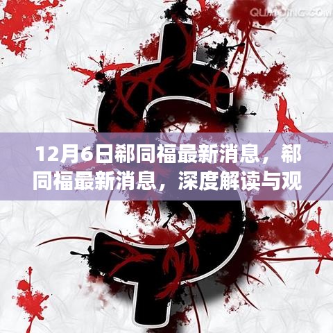 深度解读与观点碰撞，郗同福最新消息全解析（日期）