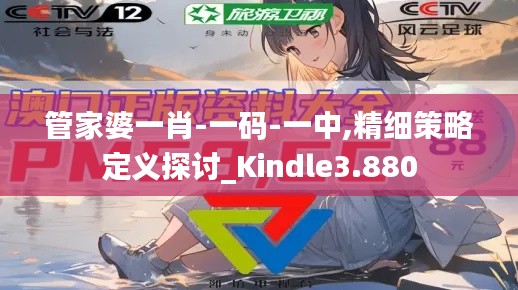 管家婆一肖-一码-一中,精细策略定义探讨_Kindle3.880