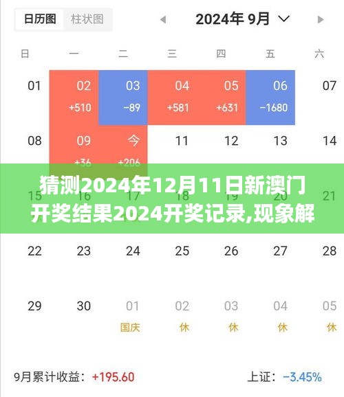 猜测2024年12月11日新澳门开奖结果2024开奖记录,现象解答解释定义_1440p13.115