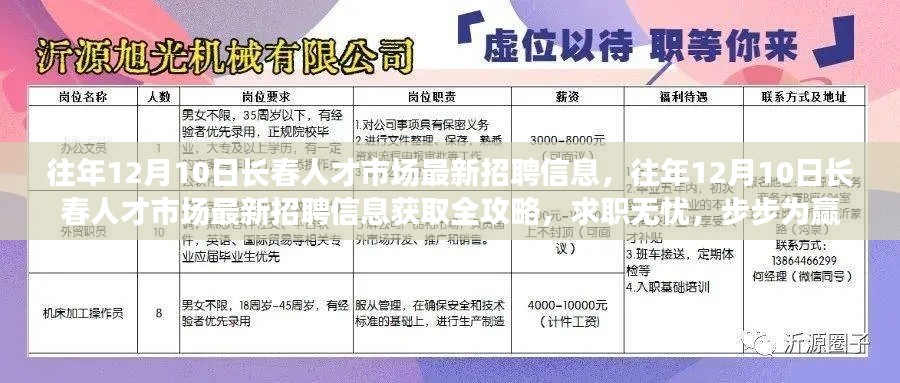 往年12月10日长春人才市场最新招聘信息全攻略，求职无忧，步步为赢，获取最新职位机会！