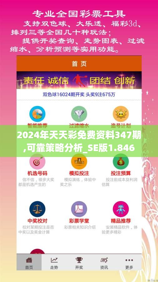 2024年天天彩免费资料347期,可靠策略分析_SE版1.846