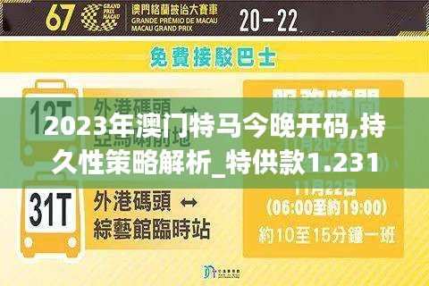 2023年澳门特马今晚开码,持久性策略解析_特供款1.231