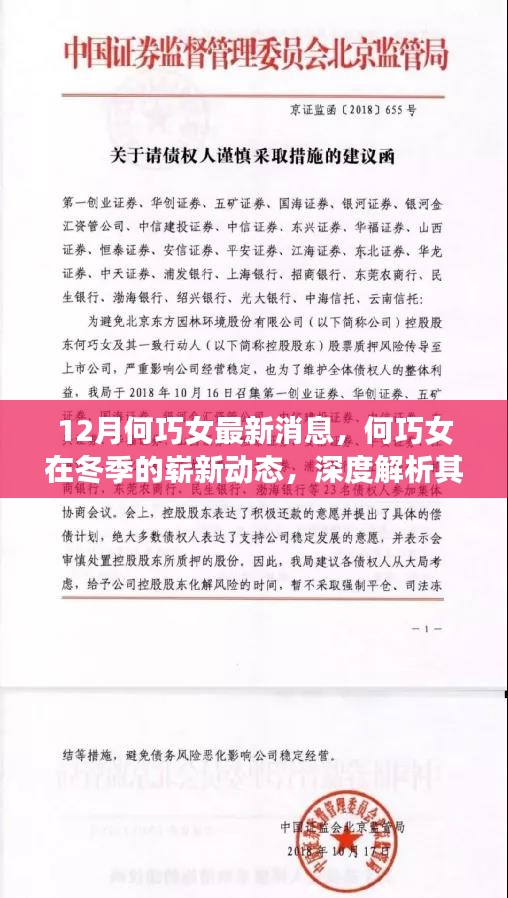何巧女冬季新动态揭秘，深度解析产品创新与用户体验提升