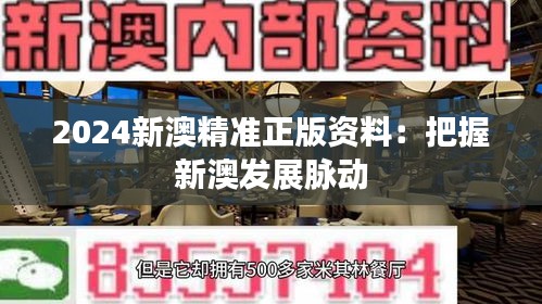 2024新澳精准正版资料：把握新澳发展脉动