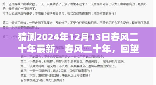 春风二十年回望与预测，2024年12月13日的时代印记与最新展望