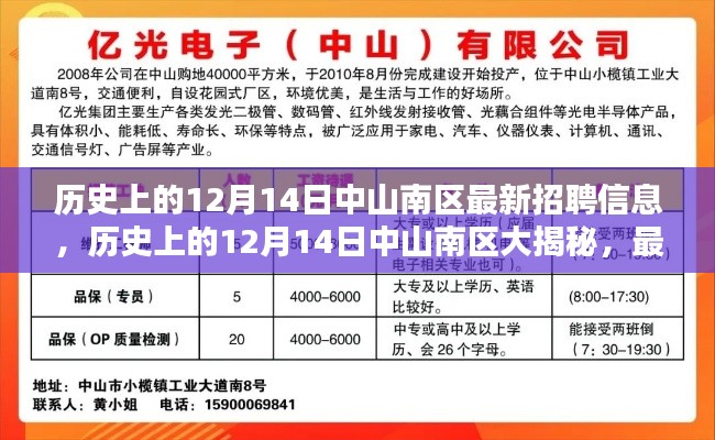 历史上的中山南区招聘大揭秘，最新招聘信息全解析与深度探讨