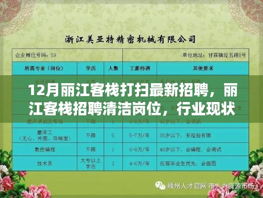 丽江客栈清洁岗位招聘，行业现状与个人观点探析
