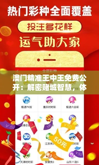 澳门精准王中王免费公开：解密赌城智慧，体验精准的艺术