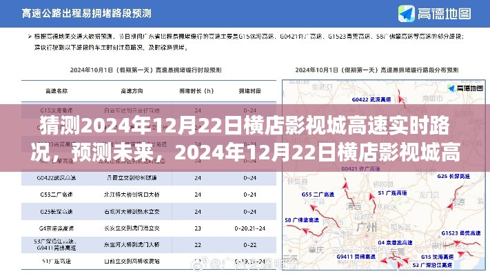 2024年12月22日横店影视城高速路况预测与展望，实时路况分析与未来展望