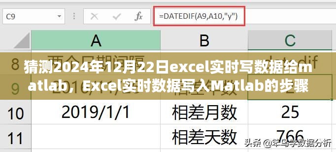 Excel实时数据写入Matlab的步骤指南（从初学者到进阶用户适用，预测至2024年12月22日）