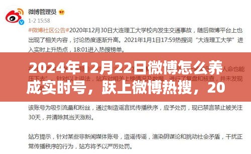 跃上微博热搜，自信与成就感的成长之旅——2024年微博实时号的养成指南