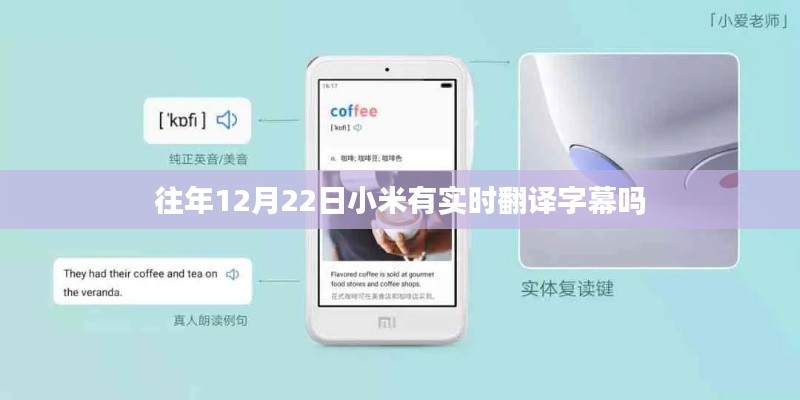 小米往年12月22日实时翻译字幕功能回顾
