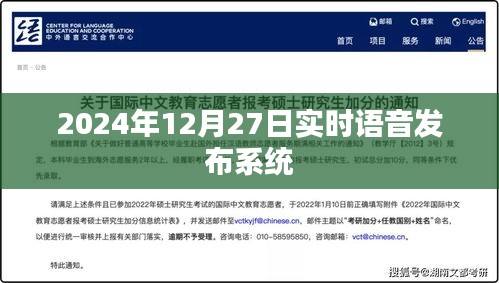 语音发布系统实时更新，2024年12月27日最新动态发布