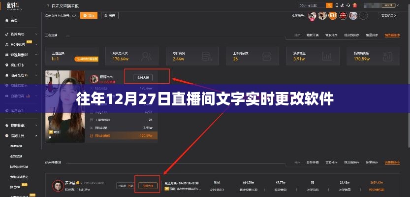 直播间的文字实时更改软件推荐