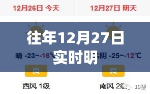 往年12月27日实时天气概况