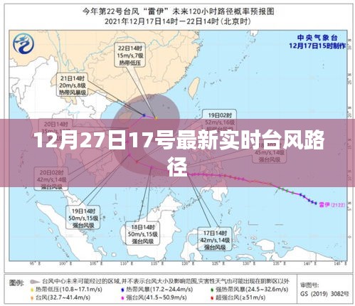 最新台风路径实时更新通知，12月27日17点动态