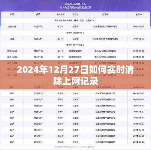 如何实时清除上网痕迹？操作指南