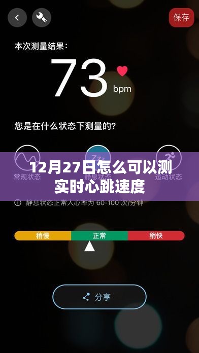 如何实时检测心跳速度？12月27日指南